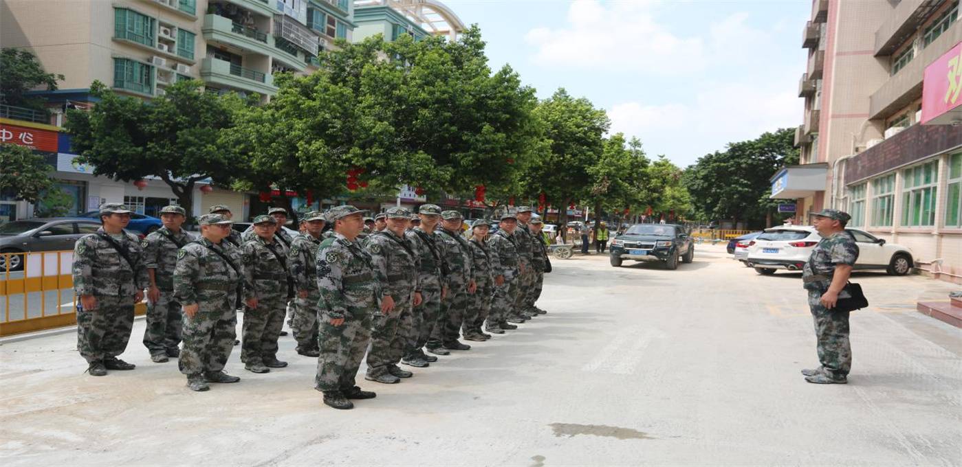 广东省珠海市香洲区组织民兵应急拉动演练